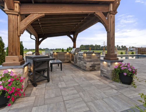 The Perfect Statement Piece: A Custom Pavilion for a Luxurious Backyard in Winona Lake and Sturgis, MI